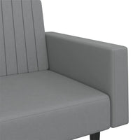 Divano Letto a 2 Posti-Sofa Letto 2 Posti-Daybed Grigio in Similpelle 816716