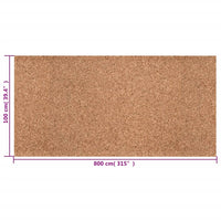 Rotolo di Sughero 100x800 cm 5 mm 155974