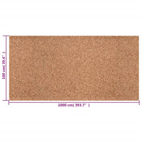 Rotolo di Sughero 100x1000 cm 2 mm 155976