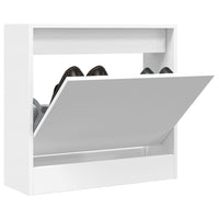 Scarpiera Bianca 60x21x57 cm in Legno Multistrato 839882