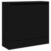 Scarpiera Nera 60x21x57 cm in Legno Multistrato 839883