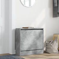 Scarpiera Grigio Cemento 60x21x57 cm in Legno Multistratocod mxl 110786