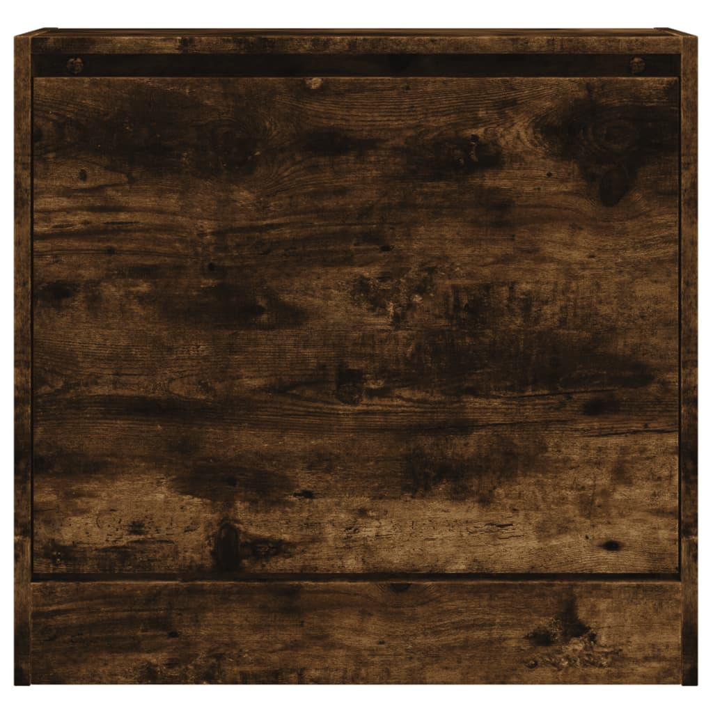 Scarpiera Rovere Fumo 60x21x57 cm in Legno Multistrato 839886