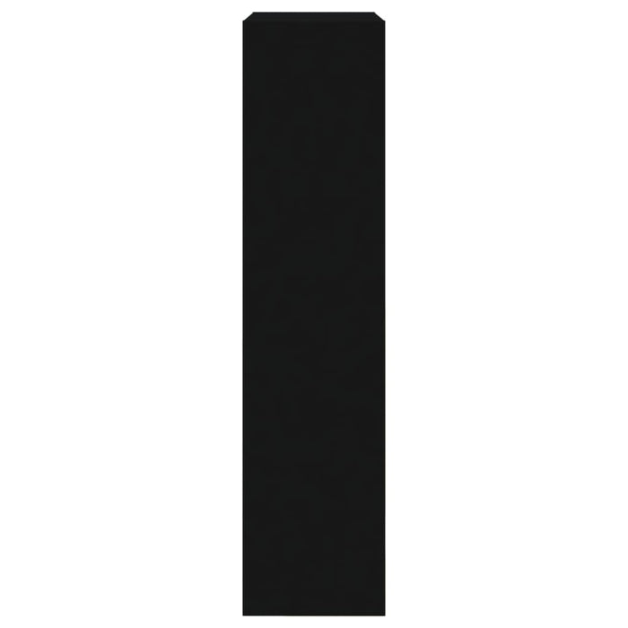 Scarpiera Nera 60x21x87,5 cm in Legno Multistrato 839890