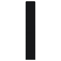 Scarpiera Nera 60x21x125,5 cm in Legno Multistrato