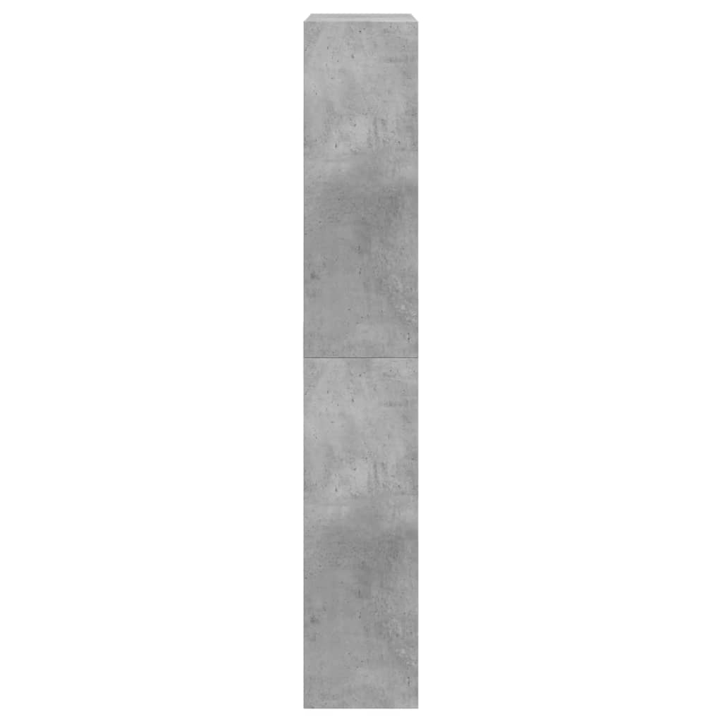 Scarpiera Grigio Cemento 60x21x125,5 cm in Legno Multistrato 839899