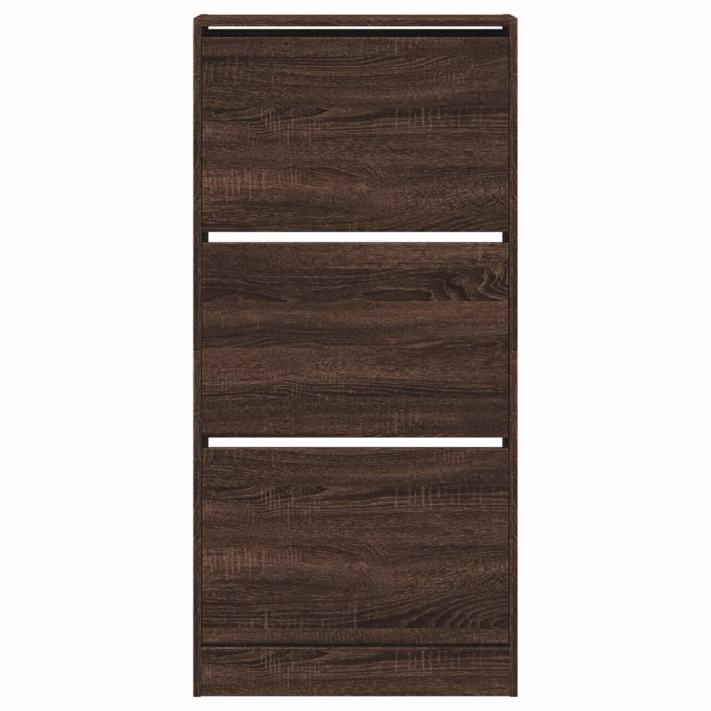 Scarpiera scarpiera mobile contenitore ingresso corridoio soggiorno 60 x 21 x 1255 cm legno ingegnerizzato marrone 02_0021635