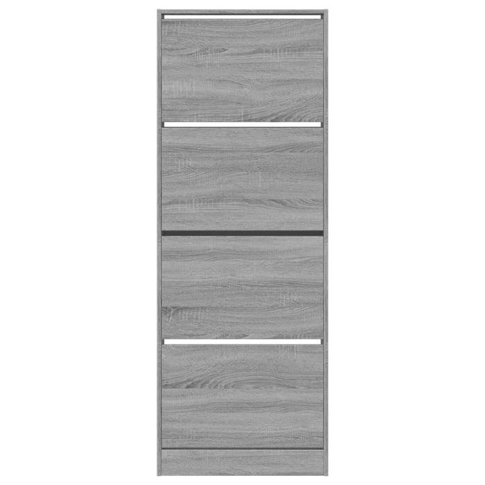 Scarpiera Grigio Sonoma 60x21x163,5 cm in Legno Multistrato 839908