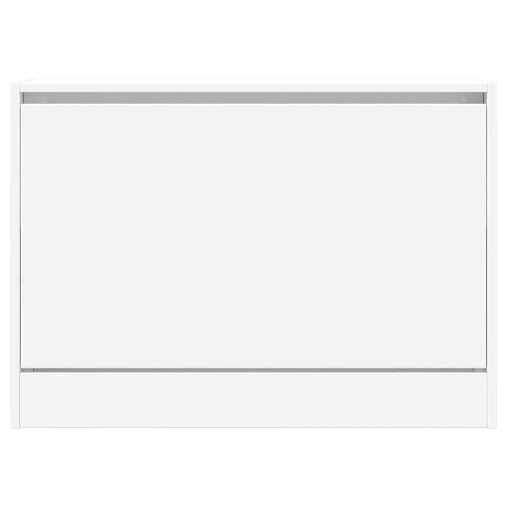 Scarpiera Bianca 80x21x57 cm in Legno Multistrato 839910