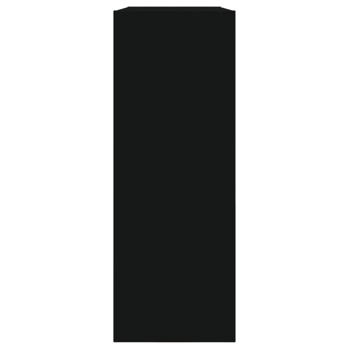 Scarpiera Nera 80x21x57 cm in Legno Multistrato 839911