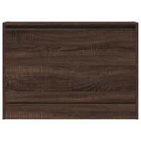 Scarpiera Rovere Marrone 80x21x57 cm in Legno Multistrato 839916