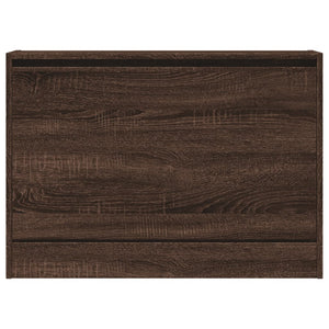 Scarpiera Rovere Marrone 80x21x57 cm in Legno Multistrato 839916