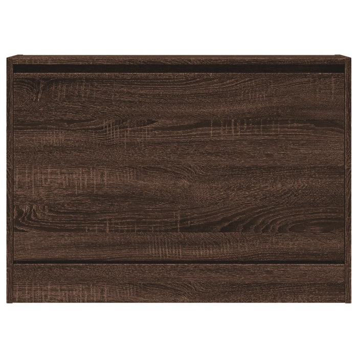Scarpiera Rovere Marrone 80x21x57 cm in Legno Multistrato 839916