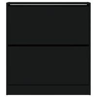 Scarpiera Nera 80x21x87,5 cm in Legno Multistrato