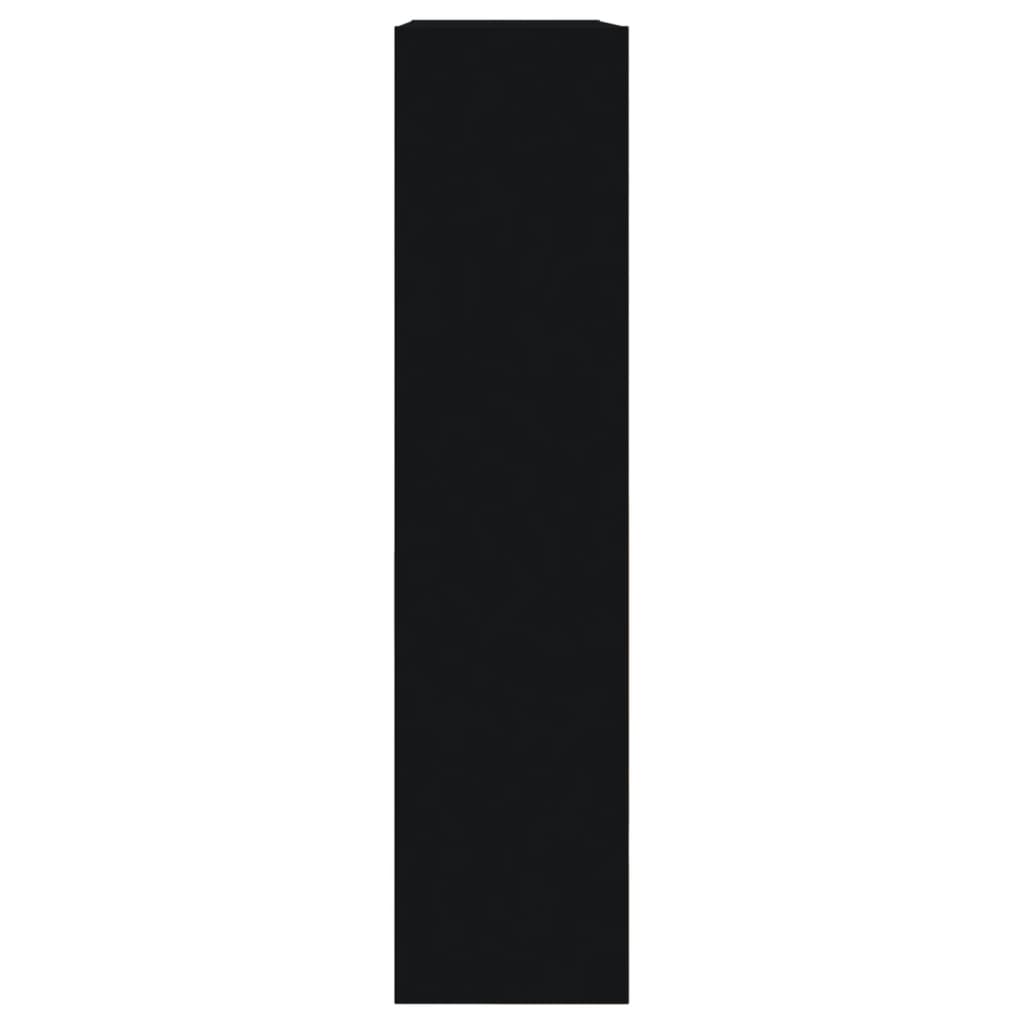 Scarpiera Nera 80x21x87,5 cm in Legno Multistrato