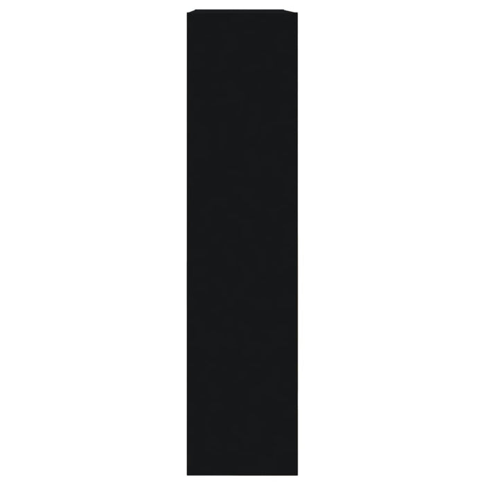 Scarpiera Nera 80x21x87,5 cm in Legno Multistrato