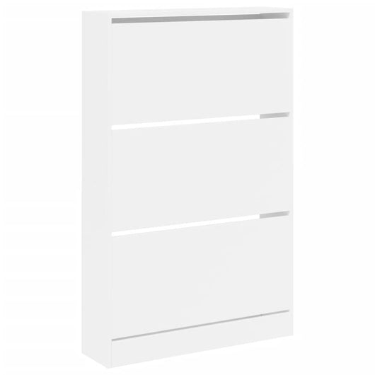 Scarpiera scarpiera mobile portaoggetti ingresso corridoio soggiorno 80 x 21 x 125,5 cm legno composito bianco 02_0021503