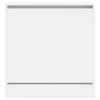 Scarpiera Bianca 60x34x63,5 cm in Legno Multistrato 839938