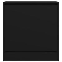 Scarpiera Nera 60x34x63,5 cm in Legno Multistrato 839939