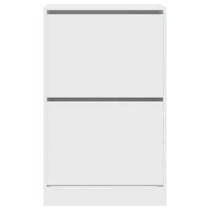 Scarpiera Bianca 60x34x96,5 cm in Legno Multistrato 839945