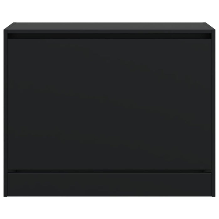 Scarpiera Nera 80x34x63 cm in Legno Multistrato 839960