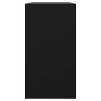 Scarpiera Nera 80x34x63 cm in Legno Multistrato 839960