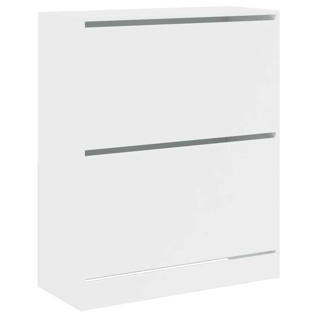 Scarpiera scarpiera mobile portaoggetti ingresso corridoio soggiorno 80 x 34 x 96,5 cm legno composito bianco 02_0021507