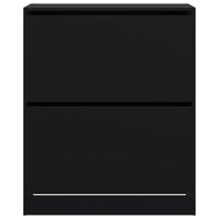 Scarpiera Nera 80x34x96,5 cm in Legno Multistrato 839967