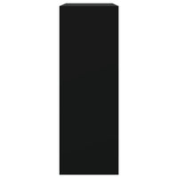 Scarpiera Nera 80x34x96,5 cm in Legno Multistrato 839967