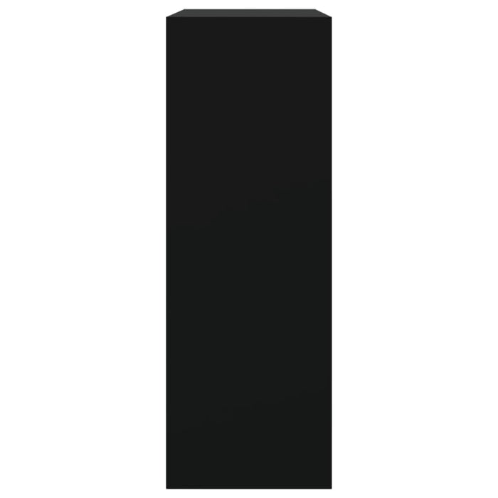 Scarpiera Nera 80x34x96,5 cm in Legno Multistrato 839967
