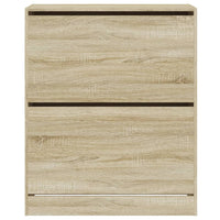 Scarpiera Rovere Sonoma 80x34x96,5 cm in Legno Multistrato 839968