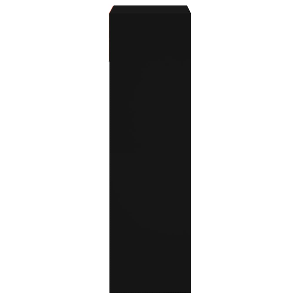 Scarpiera Nera 60x34x116 cm in Legno Multistrato 840016