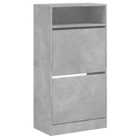 Scarpiera scarpiera mobile portaoggetti ingresso corridoio soggiorno 60 x 34 x 116 cm multistrato grigio 02_0021829