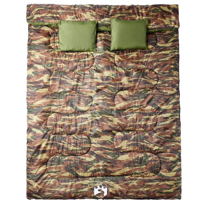 Sacco Pelo Doppio Campeggio con Cuscini per Adulti 3-4 Stagioni 94449