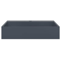 Lavandino 50x38x11 cm Blocco in Marmo/Minerale Antracite 155984