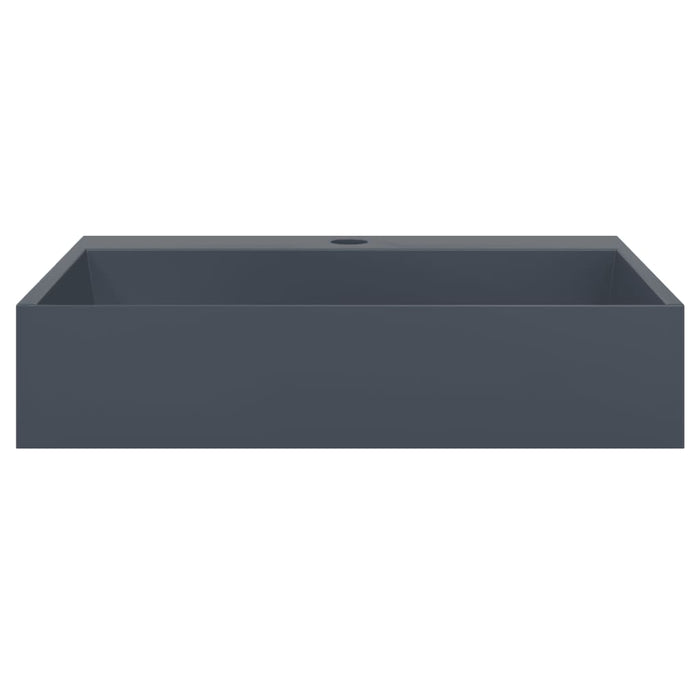 Lavandino 50x38x11 cm Blocco in Marmo/Minerale Antracite 155984