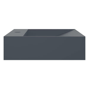 Lavandino 60x38x11 cm Blocco in Marmo/Minerale Antracite 155985