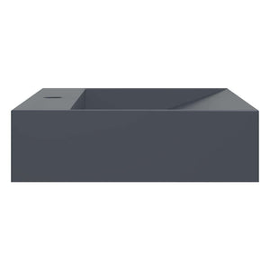 Lavandino-Lavabo-Lavello 60x38x11 cm Blocco in Marmo/Minerale Antracite