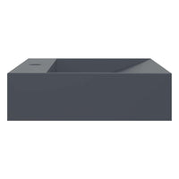 vidaXL Lavandino 60x38x11 cm Blocco in Marmo/Minerale Antracite