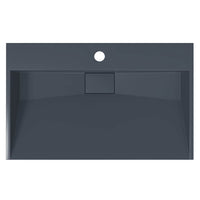 Lavandino-Lavabo-Lavello 60x38x11 cm Blocco in Marmo/Minerale Antracite