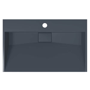 vidaXL Lavandino 60x38x11 cm Blocco in Marmo/Minerale Antracite