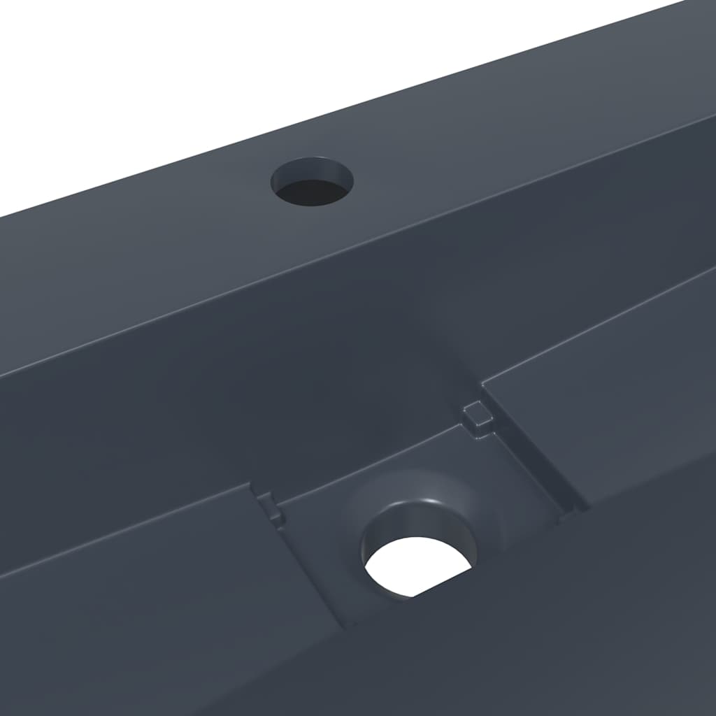 vidaXL Lavandino 60x38x11 cm Blocco in Marmo/Minerale Antracite