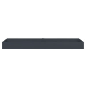 Lavandino 120x46x11 cm Blocco in Marmo/Minerale Antracite 155986