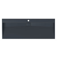Lavandino-Lavabo-Lavello 120x46x11 cm Blocco in Marmo/Minerale Antracite
