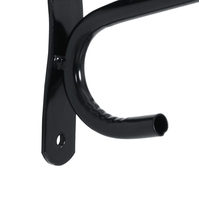 Portasella da Parete Nero in Ferro 172426