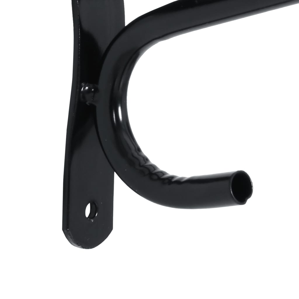 Portasella da Parete Nero in Ferro 172426