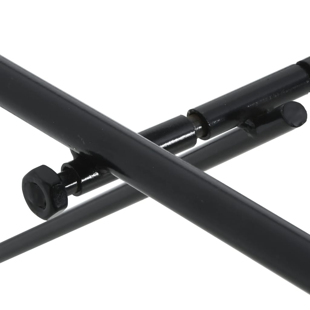 Portasella da Parete Pieghevole Nero in Ferro 172434