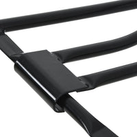 Portasella da Parete Pieghevole Nero in Ferro 172435