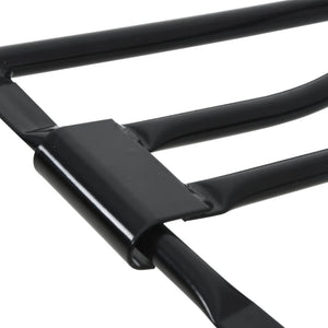 Portasella da Parete Pieghevole Nero in Ferro 172435