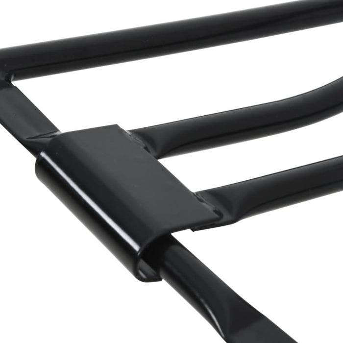 Portasella da Parete Pieghevole Nero in Ferro 172435